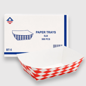 5 lb paper food trays – disposable food grade serving trays, 500 count case