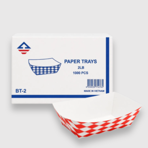 2 lb paper food trays – disposable food grade serving trays, 1000 count case
