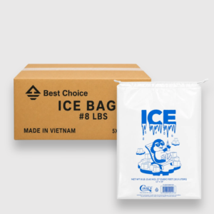 ice bags 8 lb, 10 lb, 20 lb – disposable plastic ice storage bags, 500 count case (5 x 100)