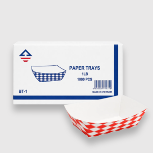 paper food trays 1 lb to 5 lb – disposable food grade serving trays (1000 count master case)