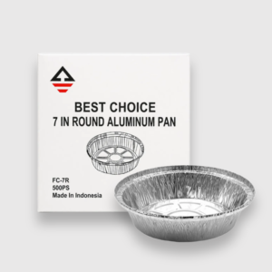 7 inch round aluminum foil pans – disposable baking & food containers, 500 count case