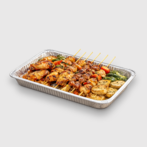 [50ct] full size deep aluminum foil pans