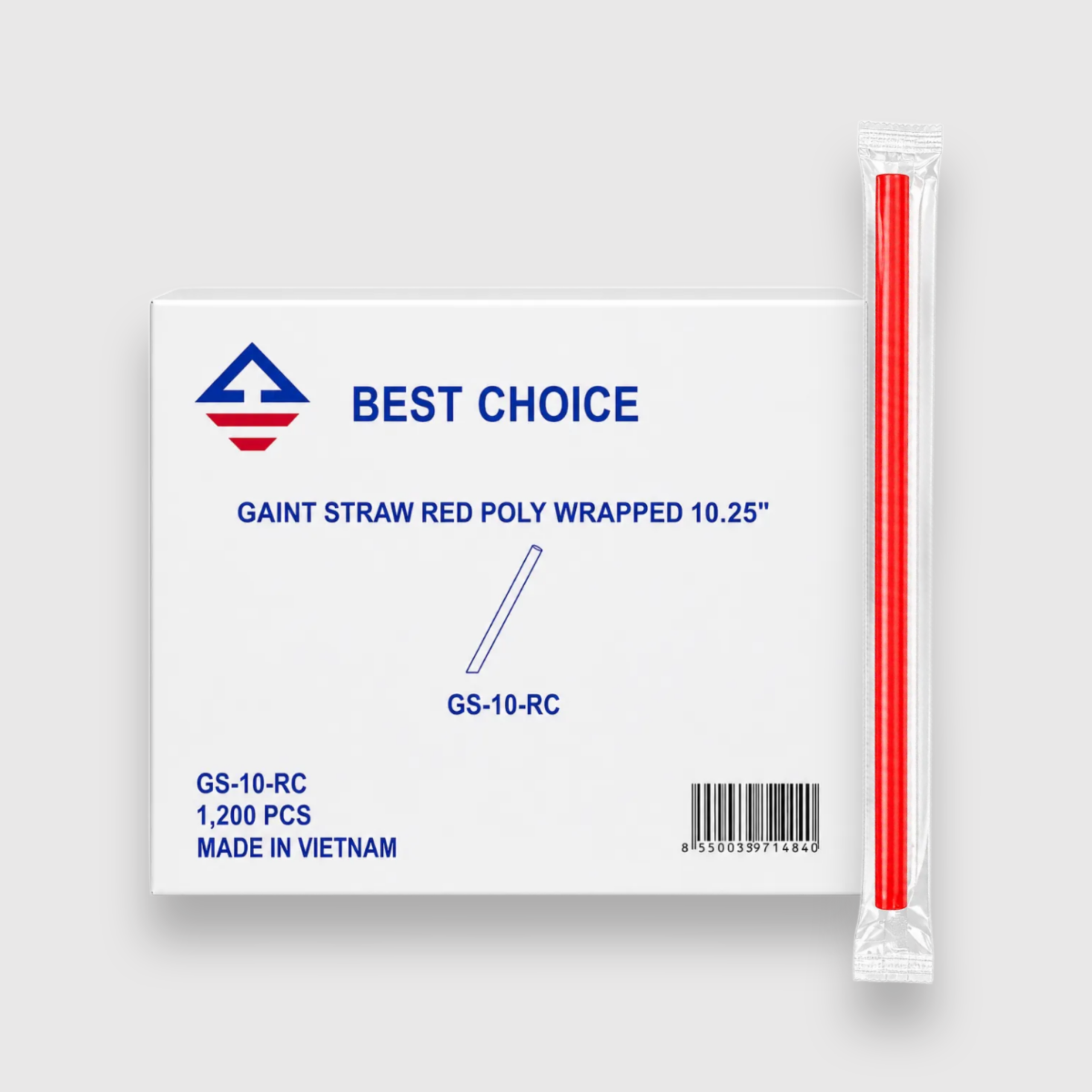 giant red straws 10.25 inch – poly wrapped disposable drinking straws, 1200 count case giant red straws 10.25 inch – poly wrapped disposable drinking straws, 1200 count case