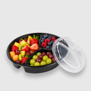 black round carry out containers 32 oz – disposable food storage containers, 150 count case