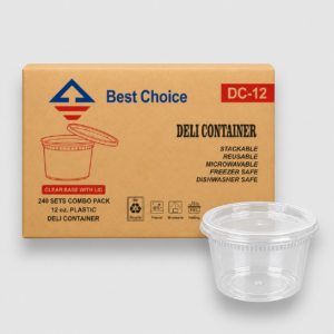 [240ct] deli container combo pack 12 oz