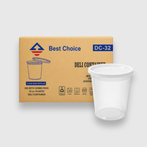 [240ct] deli container combo pack 32 oz