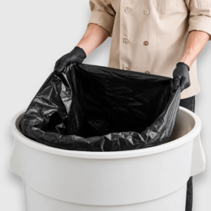 [100ct] 33 gallon black can liners 33" x 39"