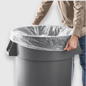 [200ct] 56 gallon clear can liners 43" x 46"