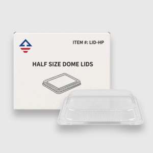 [100ct] half size rectangular dome lids