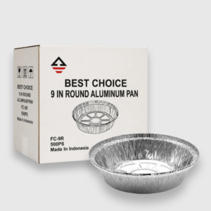 [500ct] 9" round aluminum foil pans