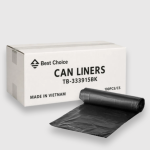 [100ct] 33 gallon black can liners 33" x 39"