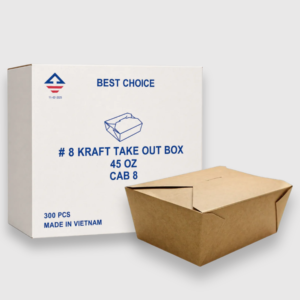 [300ct] 45 oz paper take out boxes