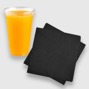 [1,000ct] black beverage napkins