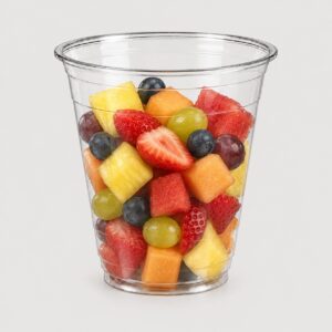 [2,500ct] 10 oz clear ripple plastic cups