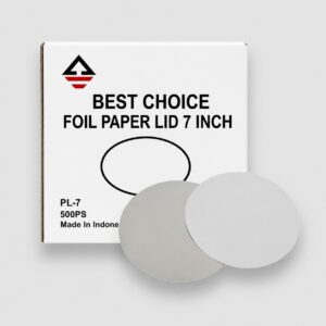 [500ct] 7" foil paper round lids