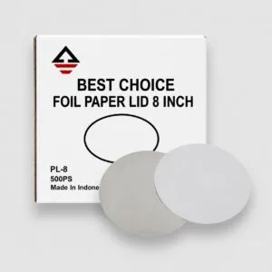 8inch foil paper lid round with box 300x300
