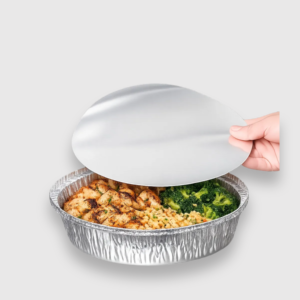 [500ct] 8" foil paper round lids