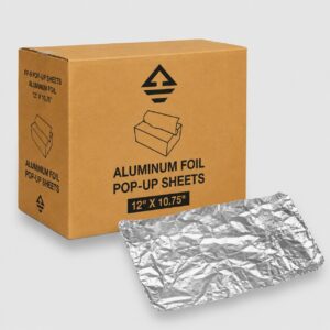 [6 rolls] aluminum foil pop up sheets,12" x 10.75"