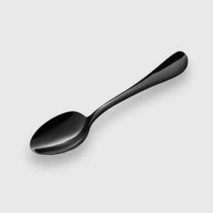 [1,000ct] medium weight black teaspoons