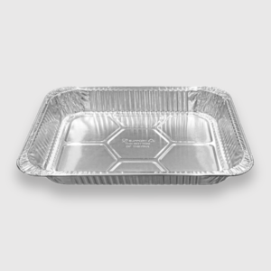 [100ct] half deep aluminum foil pans