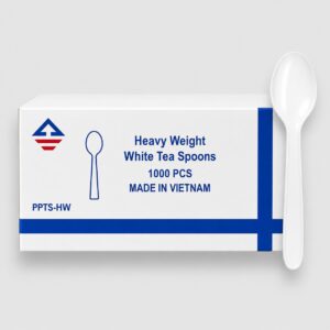 [1,000ct] heavy weight white teaspoons