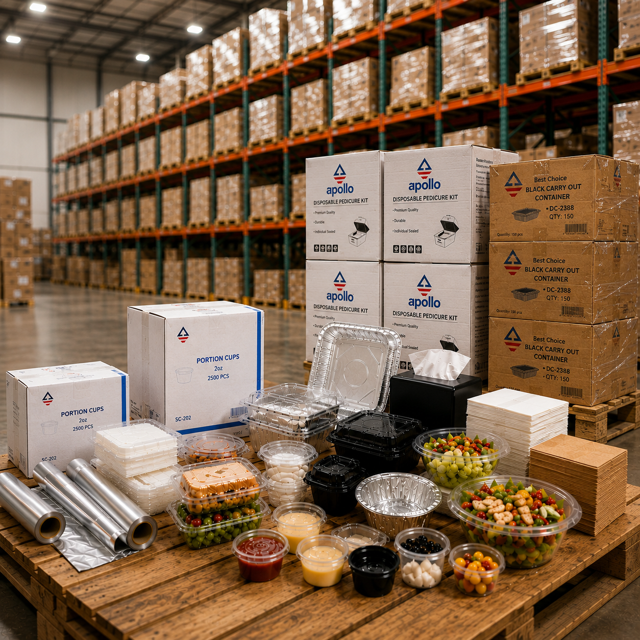 Apollo To Go Supply products sold by pallets
