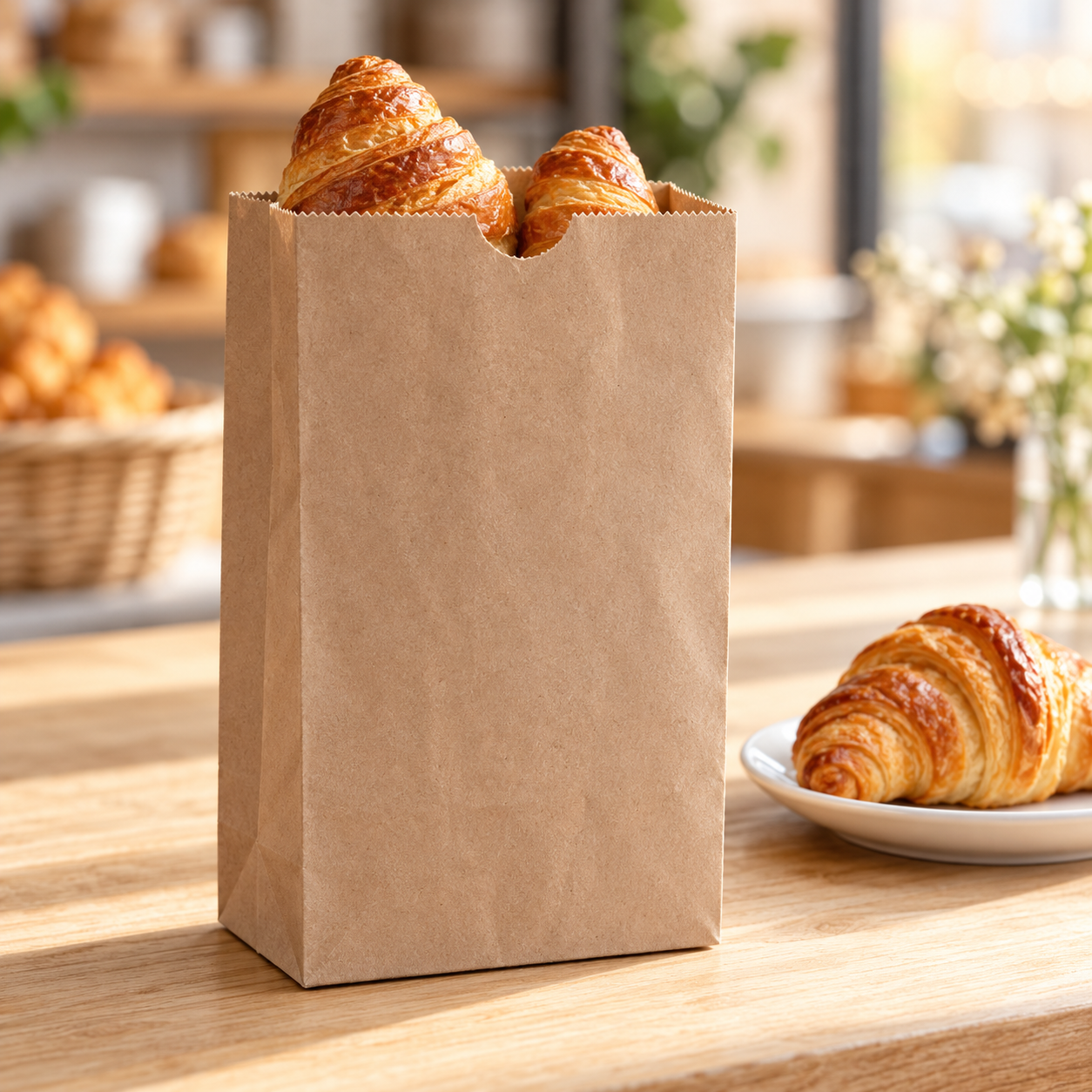 kraft bakery bag with croissants 4 kraft bakery bag with croissants 4