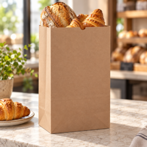 kraft bakery bag with fresh croissants 4