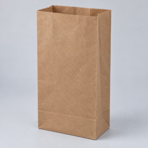 upright 4 lb brown kraft sos bag 2