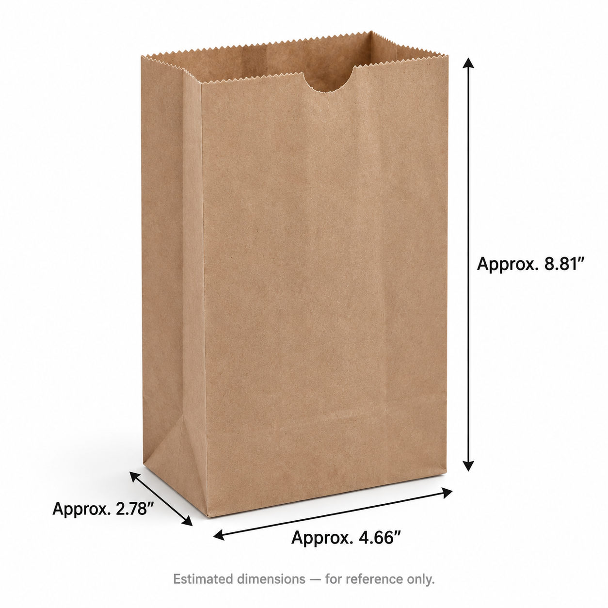 upright brown kraft sos bag dimensions 5 upright brown kraft sos bag dimensions 5